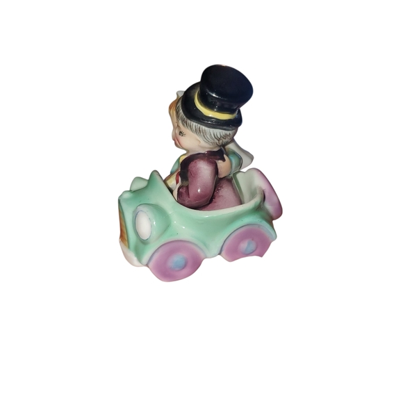 Vintage Py Japan Bride Groom With Car Salt And Pepper - Picture 3 of 5